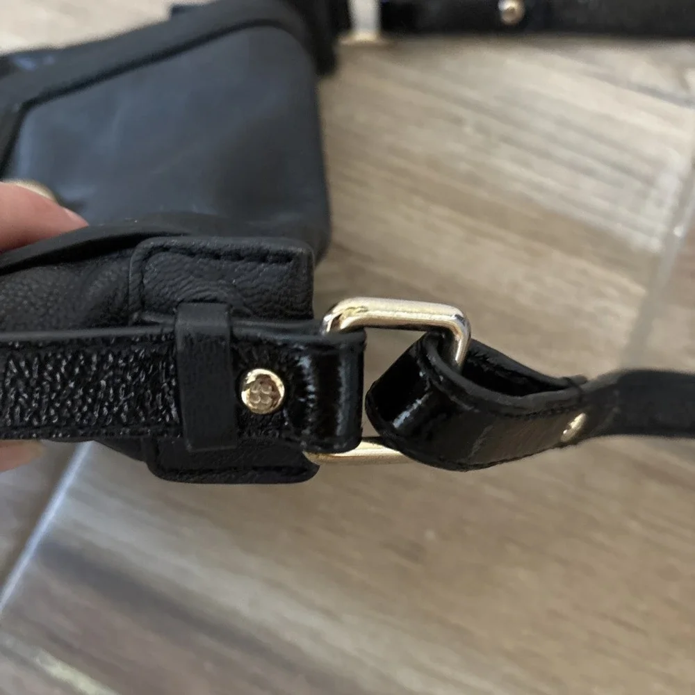 Kate Spade Black Leather Crossbody‎ Women's Bag roland park bag